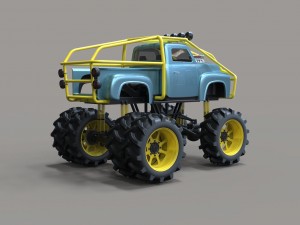 Mud truck 3 Modelo 3D