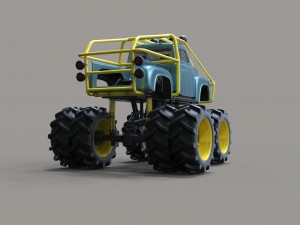 Mud truck 3 Modelo 3D