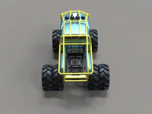 Mud truck 3 3D Model