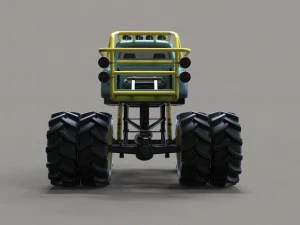 Mud truck 3 3D Model