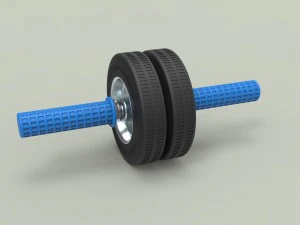 Twin-wheeled gymnastic roller 3D Model