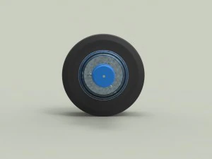 Twin-wheeled gymnastic roller 3D Model