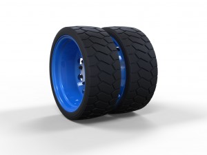 Low profile double wheel 3D मॉडल