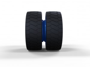 Low profile double wheel 3D मॉडल
