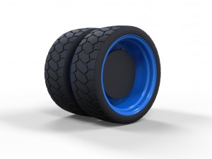 Low profile double wheel 3D मॉडल