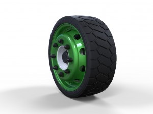 Low profile wheel Model 3D