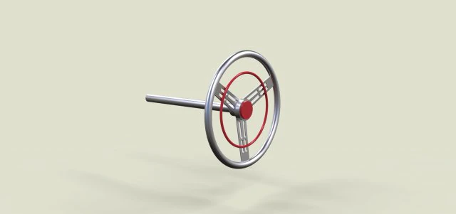 Stearing wheel 7 3D Model .c4d .max .obj .3ds .fbx .stl .blend 