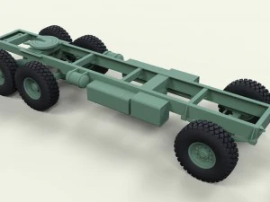 Chassi 6x6 Modelo 3D