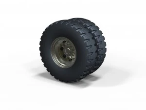 Roda dupla 3 Modelo 3D