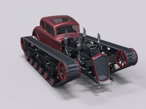 Tracked hot rod 3D Model