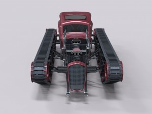Tracked hot rod 3D Model