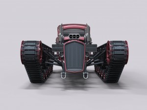 Tracked hot rod 3D Model