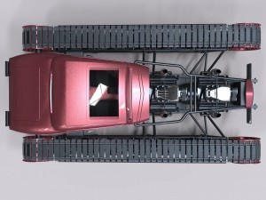 Tracked hot rod 3D Model