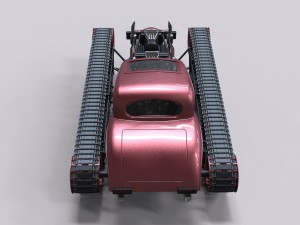 Tracked hot rod 3D Model