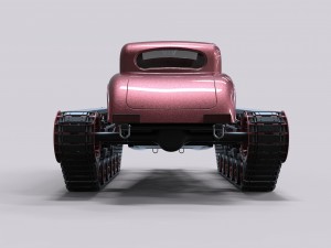 Tracked hot rod 3D Model
