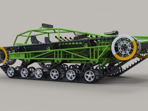 Concept tracked vehicle 3D Модель