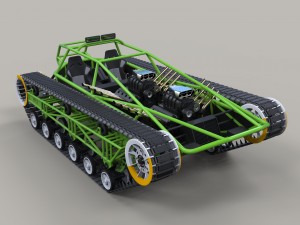 Concept tracked vehicle 3D Модель