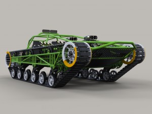 Concept tracked vehicle 3D Модель