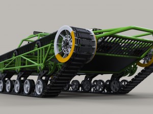 Concept tracked vehicle 3D Модель