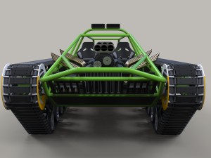 Concept tracked vehicle 3D Модель
