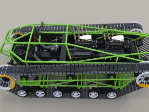 Concept tracked vehicle 3D Модель
