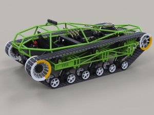 Concept tracked vehicle 3D Модель
