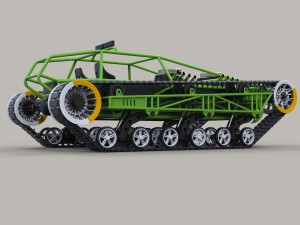 Concept tracked vehicle 3D Модель