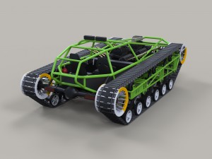 Concept tracked vehicle 3D Модель