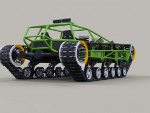 Concept tracked vehicle 3D Модель