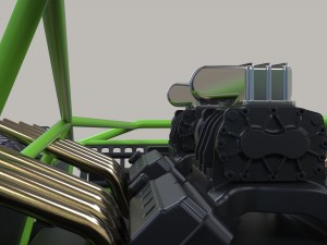 Concept tracked vehicle 3D Модель