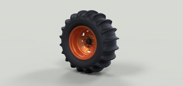 Rear wheel for dune buggy Model 3D .c4d .max .obj .3ds .fbx .stl .blend 