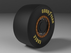 Rear wheel from top fuel dragster 3D 모델