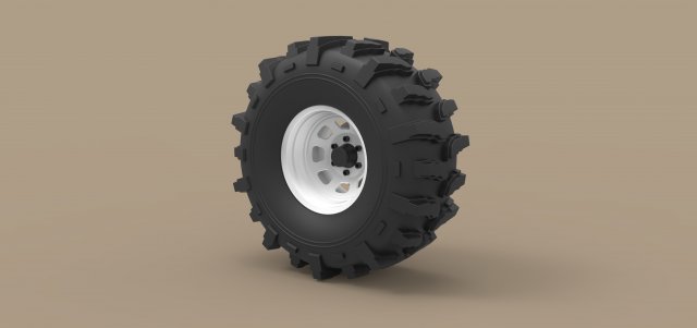 Offroad wheel 19 3D Model .c4d .max .obj .3ds .fbx .stl .blend 