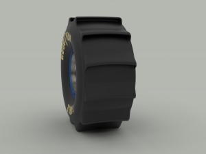 Wheel for mud drag racing 3D Model