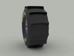 Wheel for mud drag racing 3D Model