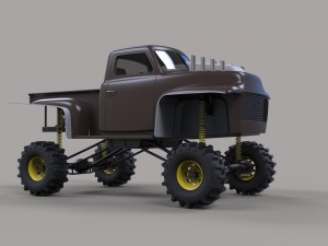 Dirt dragster Modèle 3D