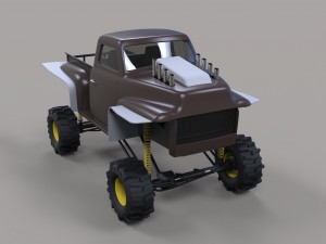Dirt dragster Modèle 3D