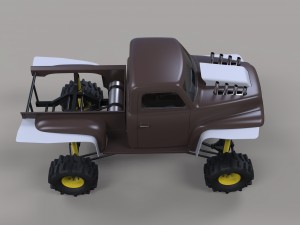 Dirt dragster Modèle 3D