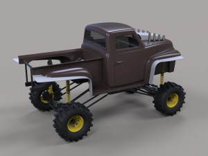 Dirt dragster Modèle 3D