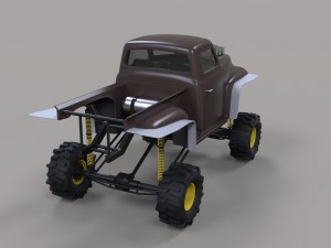 Dirt dragster Modèle 3D