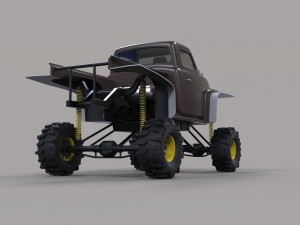 Dirt dragster Modèle 3D