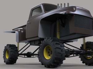 Dirt dragster Modèle 3D
