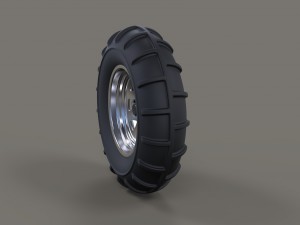 Front wheel from dirt dragster 3D Model