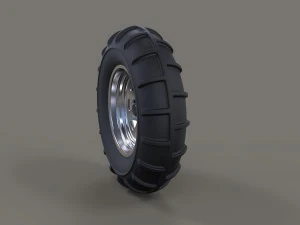 Front wheel from dirt dragster 3D Model