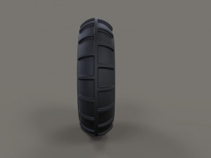 Front wheel from dirt dragster 3D Model