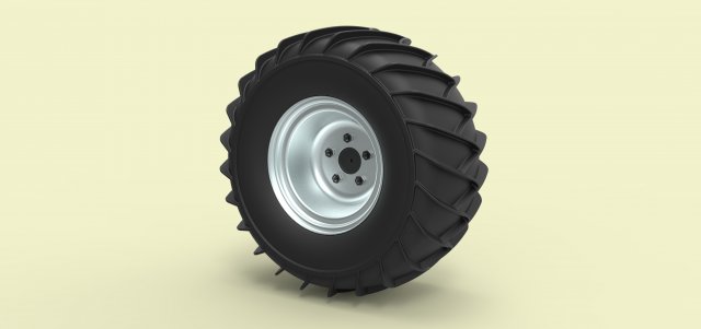 Wheel for snow 3D-Modell .c4d .max .obj .3ds .fbx .stl .blend 