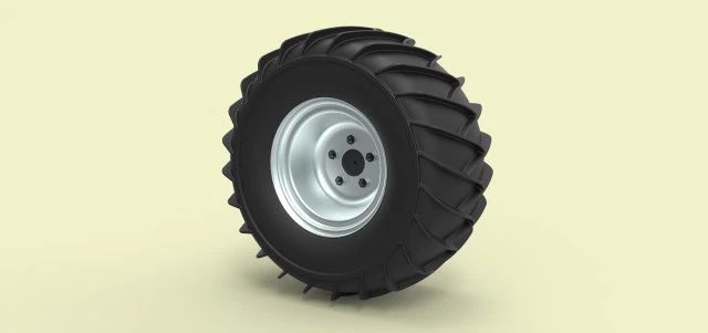 Wheel for snow 3D Model .c4d .max .obj .3ds .fbx .stl .blend 