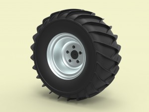 Wheel for snow 3D Model