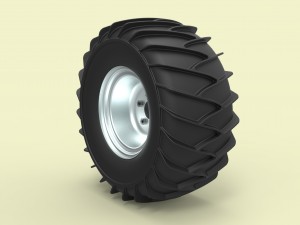 Wheel for snow 3D-Modell