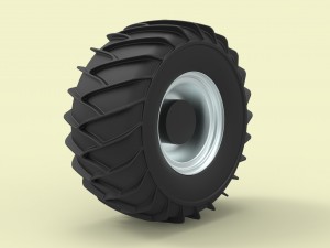 Wheel for snow 3D-Modell